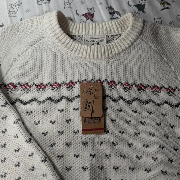 Cream Patterned Sweater - Picture 3 of 4